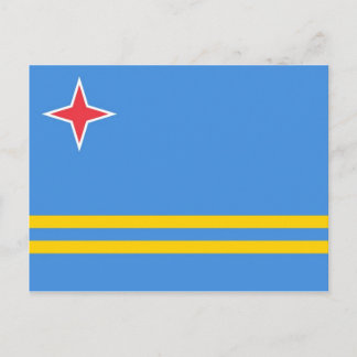 Carte Postale Drapeau mondial d'Aruba