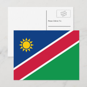 Carte Postale Drapeau namibien, Drapeau de la Namibie