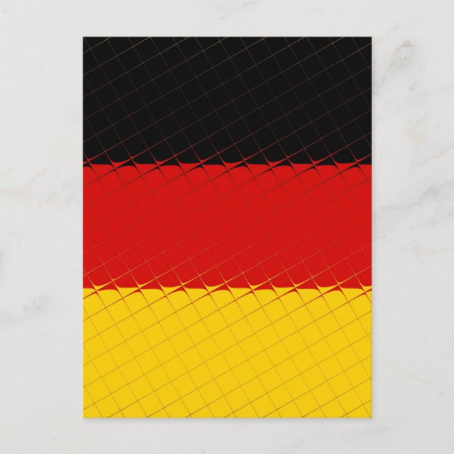 Carte Postale Drapeau national d'Allemagne (Devant)