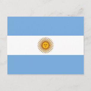 Carte Postale Drapeau national de l'Argentine