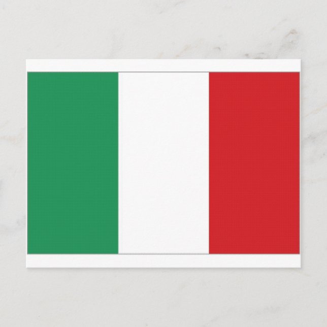 Carte Postale Drapeau national de l'Italie (Devant)
