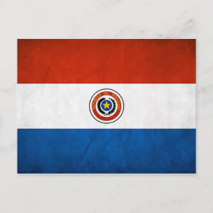 Carte Postale Drapeau national du Paraguay