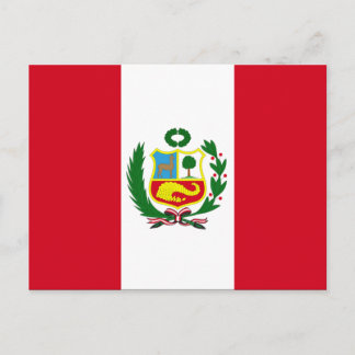 Carte Postale Drapeau national du Pérou