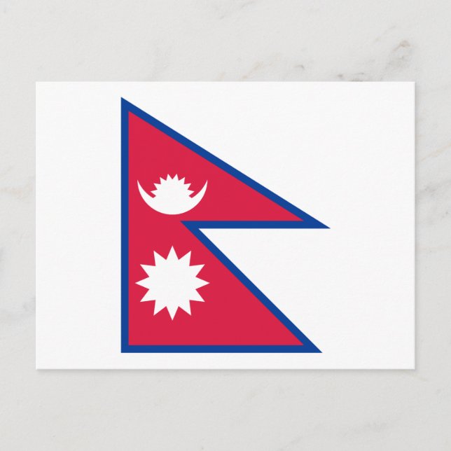 Carte Postale Drapeau népalais (Devant)