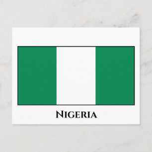 Carte Postale Drapeau nigérian