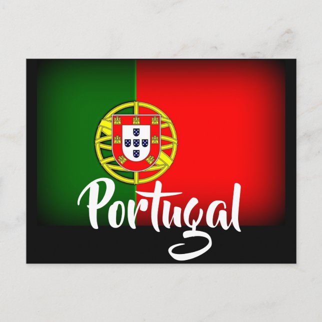Carte Postale Drapeau noir du Portugal (Devant)