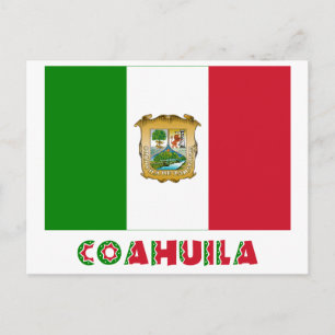 Carte Postale Drapeau non officiel de Coahuila