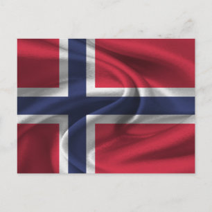 Carte Postale Drapeau norvégien