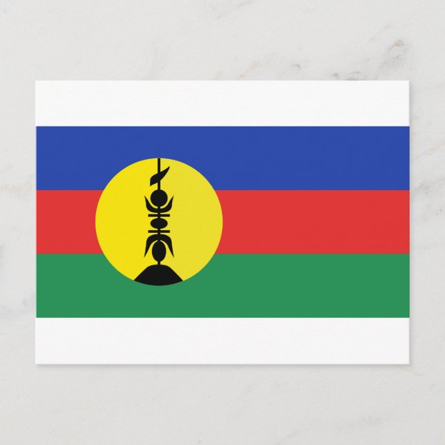 Carte Postale Drapeau Nouvelle-Calédonie - Drapeau de la Nouvell (Devant)