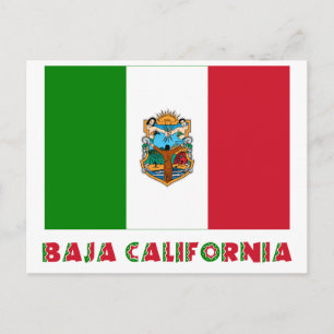 Carte Postale Drapeau officieux de la Basse Californie