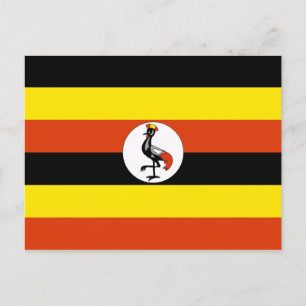 Carte Postale drapeau ouganda