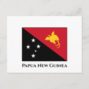 Carte Postale Drapeau Papouasie-Nouvelle-Guinée