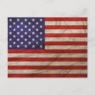 Carte Postale Drapeau patiné