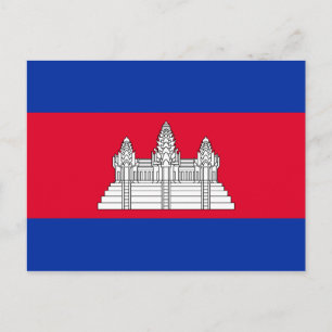 Carte Postale Drapeau patriotique cambodgien