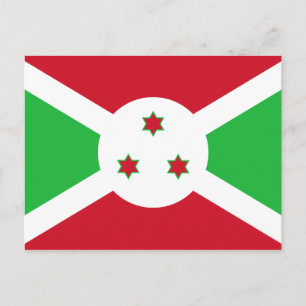 Carte Postale Drapeau patriotique du Burundi