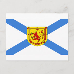 Carte Postale Drapeau personnalisé Canada Nouvelle-Écosse