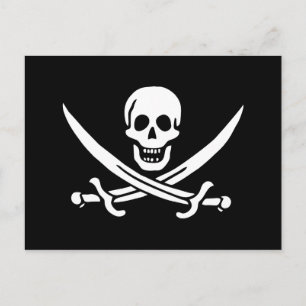 Carte Postale Drapeau pirate