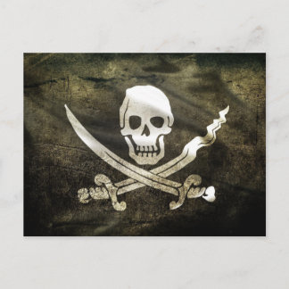 Carte Postale Drapeau pirate, Drapeau des pirates