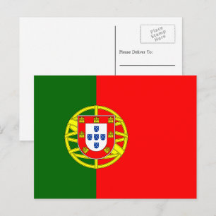 Carte Postale Drapeau portugais, Drapeau portugais du Portugal