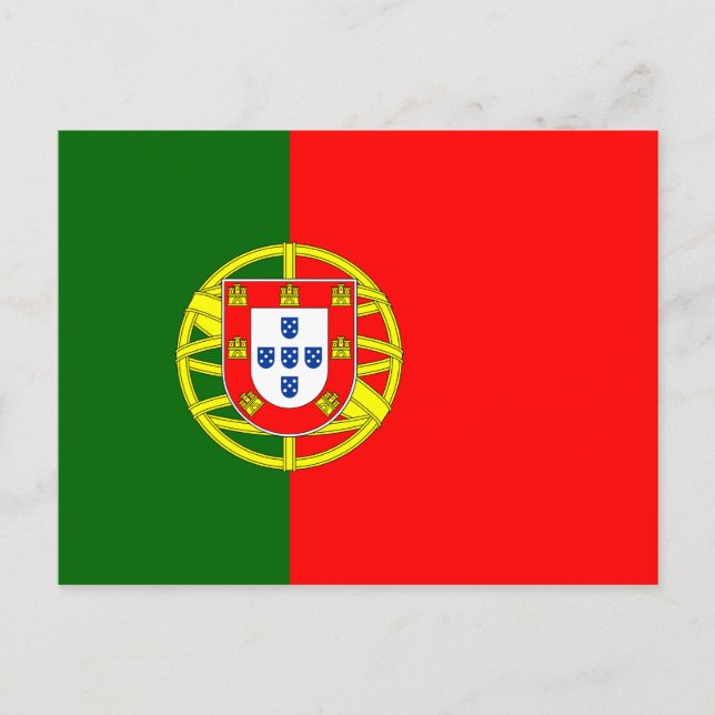 Carte Postale Drapeau Portugal (Devant)