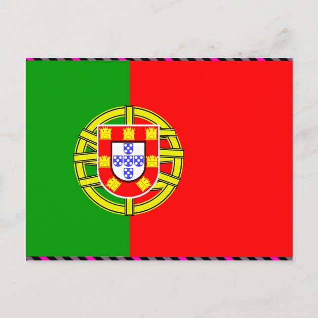 Carte Postale Drapeau Portugal (Devant)