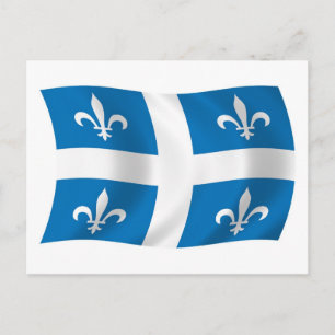 Carte postale Drapeau Québec