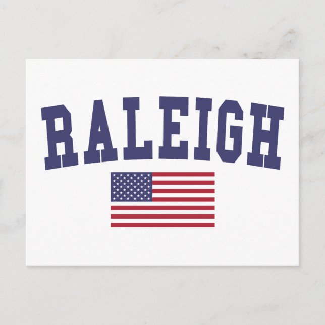 Carte Postale Drapeau Raleigh US (Devant)