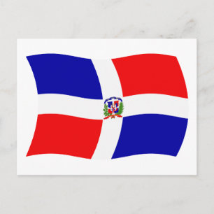 Carte postale Drapeau République Dominicaine