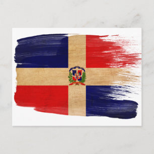 Carte postale Drapeau République Dominicaine