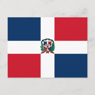 Carte postale Drapeau République Dominicaine