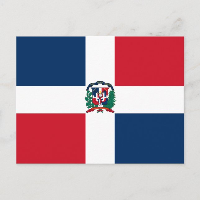Carte postale Drapeau République Dominicaine (Devant)