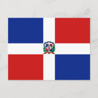 Carte postale Drapeau République Dominicaine