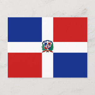 Carte postale Drapeau République Dominicaine