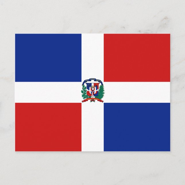 Carte postale Drapeau République Dominicaine (Devant)