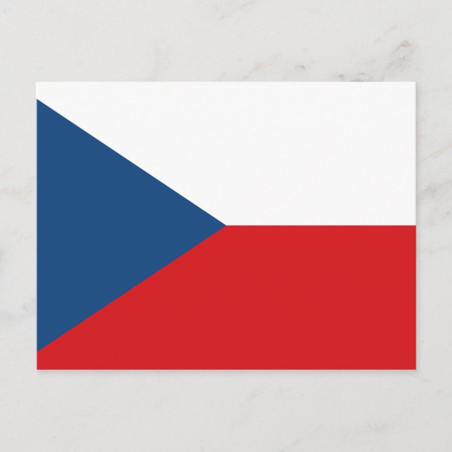 Carte postale Drapeau République tchèque (Devant)