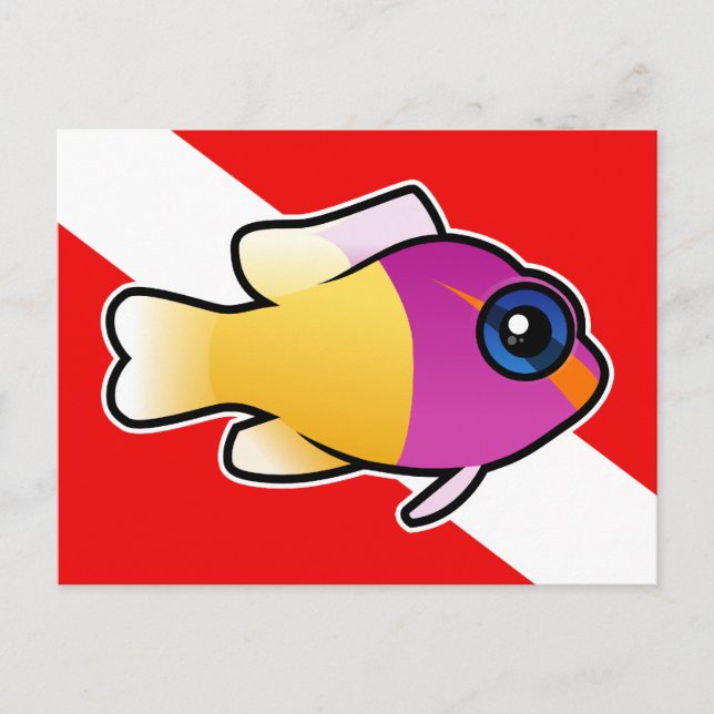 Carte Postale Drapeau Royal Dottyback (Devant)
