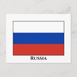 Carte Postale Drapeau russe