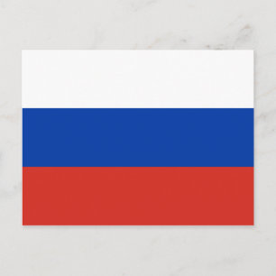 Carte postale drapeau russe