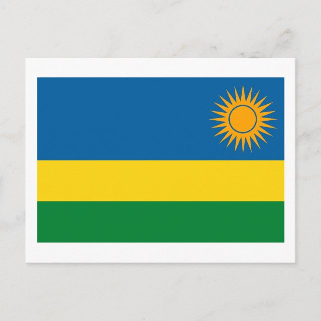 Carte postale Drapeau Rwanda (Devant)
