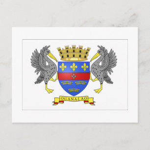 Carte Postale Drapeau Saint-Barthélemy