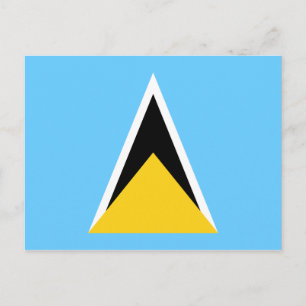 Carte postale Drapeau Sainte-Lucie