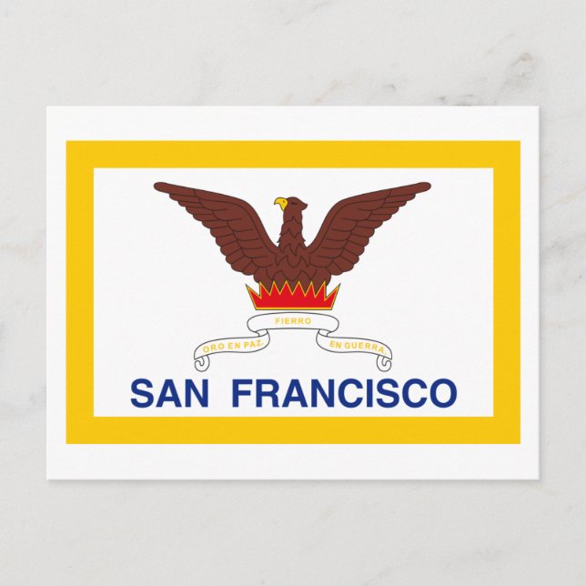 Carte Postale Drapeau San Francisco (Devant)