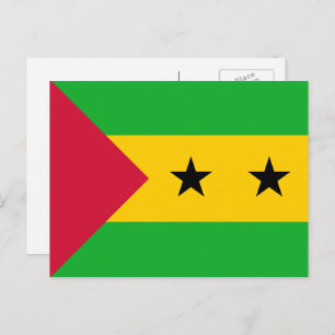 Carte Postale Drapeau São Tomé et Príncipe