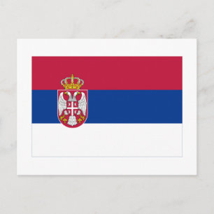 Carte Postale Drapeau Serbie