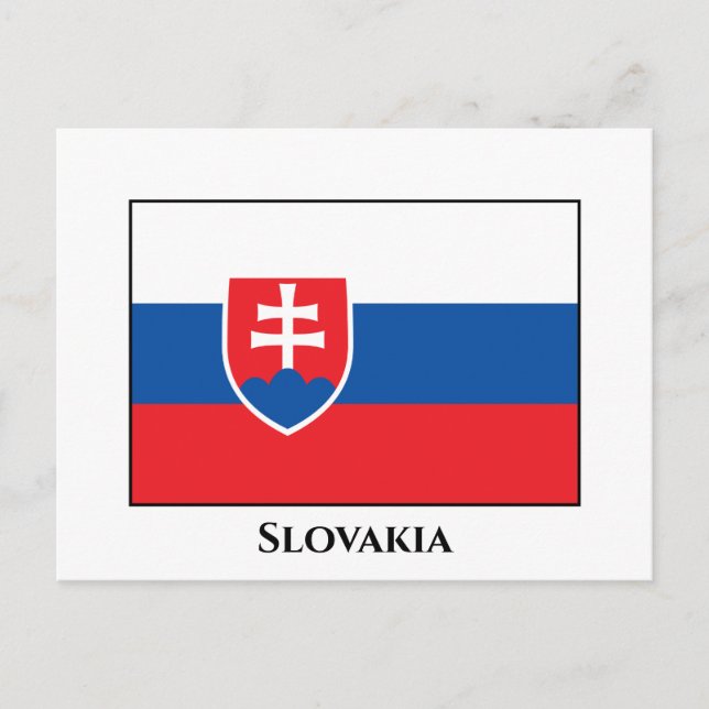 Carte Postale Drapeau Slovaquie (Devant)