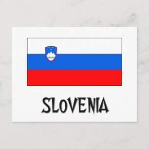 Carte Postale Drapeau Slovénie