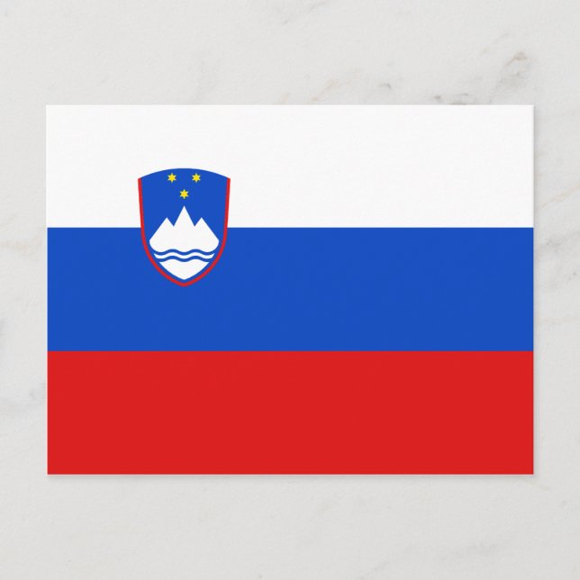 Carte postale Drapeau Slovénie (Devant)