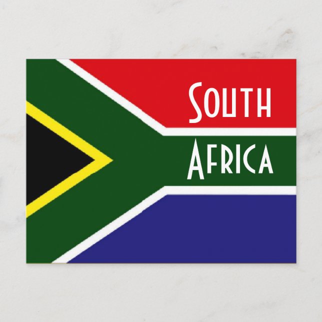 Carte Postale drapeau sud-africain (Devant)