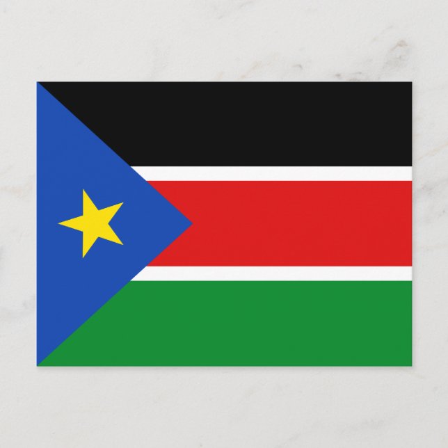 Carte postale Drapeau Sud-Soudan (Devant)
