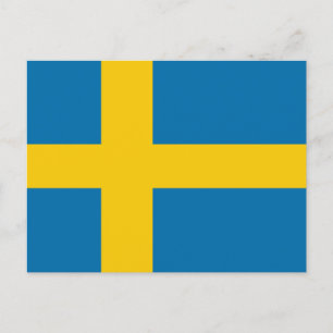 Carte Postale Drapeau suédois